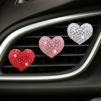Diffuseur d'air automatique en forme de cœur pour grille d'aération de voiture, plusieurs couleurs et parfums, parfum longue durée, aucune électricité requise