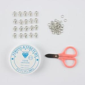 Boîte de rangement pour perles, <span class=keywords><strong>kit</strong></span> de <span class=keywords><strong>fabrication</strong></span> de bracelets DIY, fil élastique, anneaux de jonction fermés, fermoirs mousquetons, ciseaux pour perles, <span class=keywords><strong>kit</strong></span> de bricolage - Product Image 5