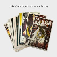 Cartes de tarot entièrement personnalisées avec boîte de rangement rigide, taille standard, cartes d'oracle pour divertissement de fête