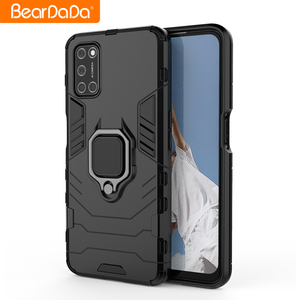 Custodia per Telefono <span class=keywords><strong>OPPO</strong></span> A92 BIBERCAS Antiurto Antipolvere Design Armatura con Anello Metallico Supporto Magnetico per Auto <span class=keywords><strong>Cover</strong></span> di Lusso - Product Image 3