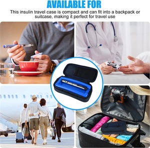 נייד מבודד אינסולין שקיות סוכרתי אינסולין עט Cooler נסיעות מקרה - Product Image 5