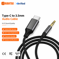 Câble audio USB-C vers 3,5 mm pour autoradio, qualité sonore Hi-Fi, câble jack audio USB-C vers 3,5 mm pour casque et haut-parleur