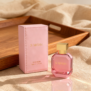Flacon de <span class=keywords><strong>parfum</strong></span> élégant en verre transparent octogonal de 30 ml, 50 ml, 100 ml avec bouchon doré et fond épais avec coffret cadeau - Product Image 2