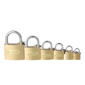 Candado de pintura estilo cobre de 20-75mm candado de hierro de pintura de Color dorado candado barato cerraduras populares - Product Image 2