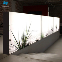 Nouveau Design Bannière Textile LED Lumineuse Intérieure Support Mural Affiche Panneau Boîte à Lumière Rétroéclairée en Aluminium