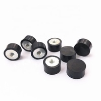 DE Supports plats en caoutchouc circulaire Isolateur de vibrations M3 M5 M6 M8 M10 Montage anti-vibration-Tampons plats en caoutchouc femelles