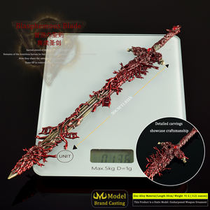 Espada Artesanal de Metal de 30CM, Modelo Espada Blasfema, Arma Periférica del Juego <span class=keywords><strong>Elden</strong></span> <span class=keywords><strong>Ring</strong></span>, Regalo para Niño, Adorno, Accesorio de Cosplay, Colección - Product Image 2