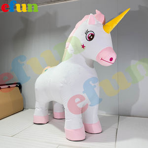 Efun adedi 1 adet özel şişme Unicorn maskot kostüm satılık dev şişme hayvan kostüm - Product Image 2