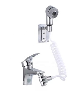 Champú para lavado <span class=keywords><strong>de</strong></span> pelo, ducha, grifo <span class=keywords><strong>de</strong></span> lavabo externo, manguera retráctil <span class=keywords><strong>de</strong></span> mano, conjunto <span class=keywords><strong>de</strong></span> cabezal <span class=keywords><strong>de</strong></span> ducha presurizado - Product Image 3
