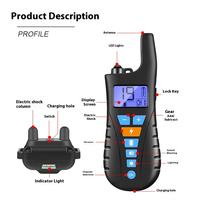 Collier de dressage pour chien T755 avec télécommande 800m, étanche IP67, 4 modes, 20 niveaux, 3 canaux, vente en gros OEM