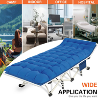 Lit pliant portable robuste et confortable avec sac de transport pour adultes, idéal pour le camping et les parcs, matelas de camping adapté aux bébés