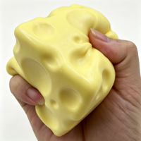 Jouet anti-stress souple en forme de fromage, tendance et personnalisé, directement de l'usine, pour enfants et adultes