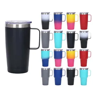 Best selling products 2023 20oz 30oz double wall insulated stainless steel coffee mug cups with handle