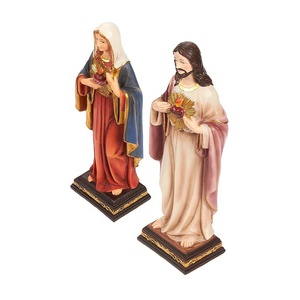 Figurine catholique de la vierge <span class=keywords><strong>marie</strong></span> et jésus Christ, en résine, religieux, créativité de noël - Product Image 6