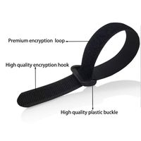 Sangle auto-agrippante en nylon robuste et durable, double face, à forte adhérence, personnalisable, pour l'électronique, vente en gros usine