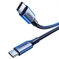 Cable de Datos Ugreen US355 con Doble Conector USB-C y Revestimiento Trenzado, Carga Rápida PD100W, USB 3.2 Gen 2 para iPhone 15 Pro Max/Air