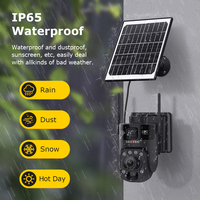 Zoom óptico 20X Lente Dual 4G Cámara solar Zoom grande Sensor dual PIR Detección humana Cámara PTZ IP65 Gran angular GSM Cámara CCTV