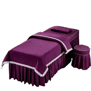 Ensemble de housses de lit de beauté, lot de quatre, couleur unie, essentiel pour salon professionnel, kit de housses de lit pour massage, thérapie et lavage des cheveux - Product Image 3