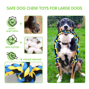 Juguete de Cuerda de Algodón para Perros, Producto Nuevo de Fábrica, Suministros para Mascotas, Duradero, para Limpieza de Dientes - Product Image 4