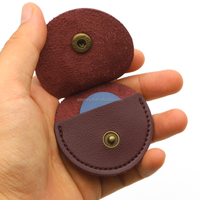 Porte-clés en cuir de haute qualité avec rangement pour médiators de guitare, étui de voiture et support, personnalisable avec logo et couleur