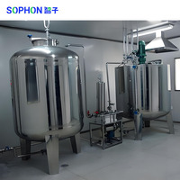 Cuve de mélange électrique automatique SOPHON en acier inoxydable 100L 200L 500L avec agitateur et mélangeur haute vitesse, compatible IoT, pour lait et boissons