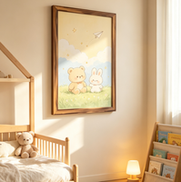 Cadre photo Art Déco en bois naturel, impression UV, panneau en bois véritable, style rustique campagnard, fait main, à suspendre, finition poudrée pour la maison
