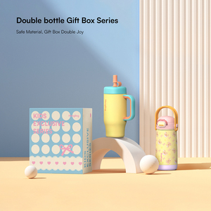 Borraccia Termica per Bambini Hong Ling, Materiale Sicuro, Tumbler Isolato per Bambini, Bottiglia d'<span class=keywords><strong>Acqua</strong></span> con Manico per Esterni, Double Joy - Product Image 2