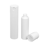 15ml 30ml 50ml PP Bouteille en plastique sans air Capuchon à rabat Soins personnels Emballage pour cheveux Soins de la peau Logo personnalisable