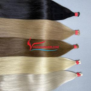 Vente en gros en vrac de cheveux humains de qualité supérieure Extensions de cheveux bruns vietnamiens sans trame Extensions de cheveux vierges Remy - Product Image 3