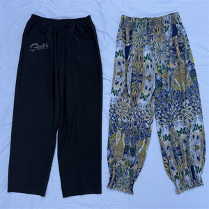 Usine Mixte Coloré Seconde Main Pantalones De Mujer Pas Cher Impression Coton Utilisé Vêtements Pantalons pour Femmes - Product Image 2