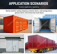 Joint d'étanchéité en PVC co-extrudé pour porte de conteneur, profilé en D, joint de porte de camion en PVC, profilés d'extrusion en PVC pour conteneur