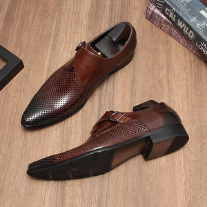 Zapatos de Vestir Formales de Invierno para Hombre, de Alta Calidad, Transpirables, con Cordones, Hechos a Mano, con Diseño de Madera, para Negocios y Bodas - Product Image 3