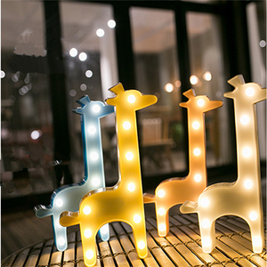 Alimentato a batteria flamingo cactus nube luna forma di albero di Natale multicolore che cambia ha condotto la luce di notte - Product Image 5