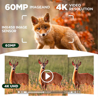 Caméra de chasse solaire 8K ODM/OEM avec détection de mouvement PIR, déclenchement 0,3s, vision nocturne 940nm, IP67 – Vente en gros