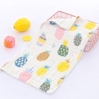Vente en gros Serviettes bébé en mousseline de coton Serviette écologique en gaze de coton pour bébé Débarbouillettes en coton personnalisées Serviette bébé en mousseline