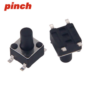 Pinch Tactile Switch 4.5x4.5mm 4 Pin Smt Vertical <b>Button</b> For Electronics - Product Image 1