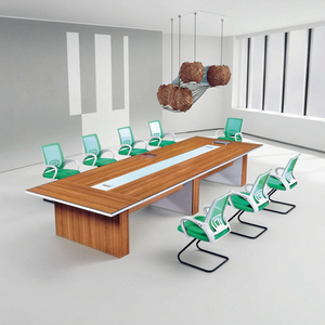Thiết kế hiện đại chất lượng cao hội nghị bằng gỗ họp bàn nội thất văn phòng 8 chỗ ngồi họp bàn - Product Image 3
