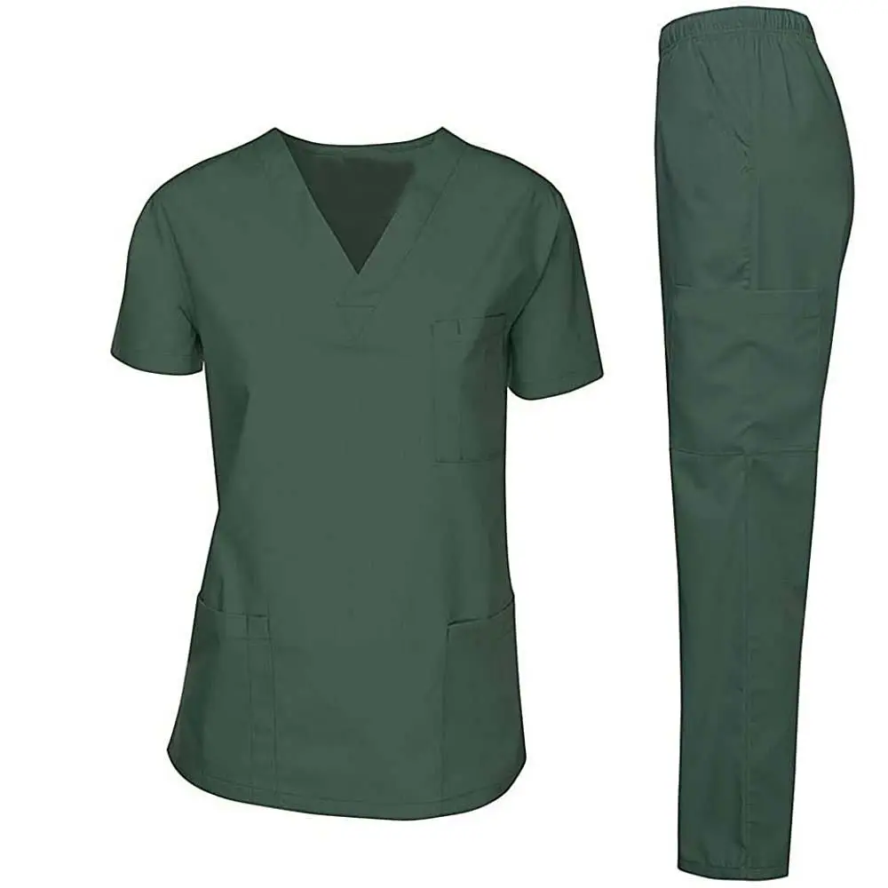 ÉCHANTILLON GRATUIT Uniforme médical Ensemble de gommages pour femmes et hommes Top et pantalon de gommage médical