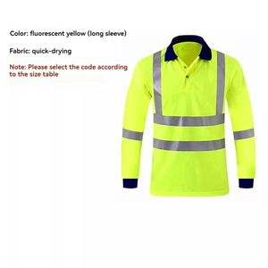 <span class=keywords><strong>OEM</strong></span>高品質クイックドライワーク建設服長袖男性安全<span class=keywords><strong>Hi</strong></span> <span class=keywords><strong>Vis</strong></span>作業服反射夏ロゴ販売バルク - Product Image 2