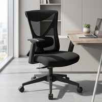 Chaises de bureau exécutives ergonomiques pivotantes à dossier moyen en maille pour gestionnaires et personnel - Vente en gros