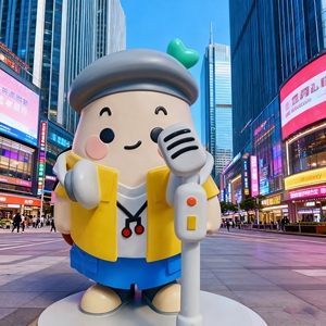 CS080 Urban Landmark Cartoon Figure Sculpture Durable UV Resistant Outdoor Bull <b>Mascot</b> Statue for Amusement Park Hotel Entrance - Product Image 2