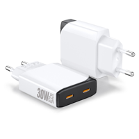 Chargeur GaN HNT 30W Type-C pour ordinateur portable, charge rapide, prise EU, PPS QC3.0 SCP Type C, chargeurs muraux pour Samsung iphone 15 14