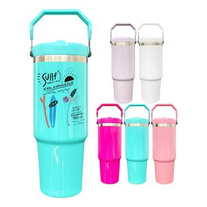 Botella de Agua Deportiva de 30 oz para Exteriores, de Acero Inoxidable, para Sublimación, con Tapa Abatible, Disponible en Almacén de EE. UU. - Product Image 2