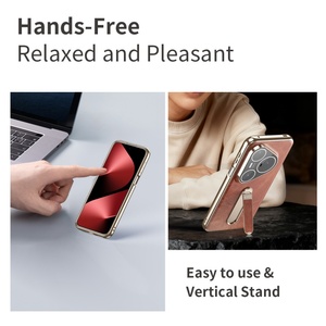 Étui de téléphone personnalisé en cuir PU avec électroplaqué pour Huawei P80 Ultra P70 Ultra avec protection à 360° °   Film de protection pour objectif HD Strip Stand - Product Image 6