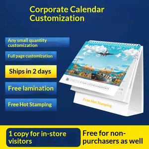 Calendario de Escritorio Personalizado del Año del Caballo 2026 para Marca Empresarial e Impresión en Pequeños Lotes - Product Image 1