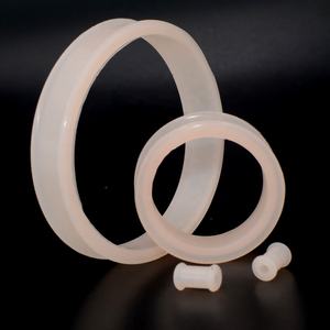 Expansor De Lóbulo Túnel Hueco De Silicona Flexible Doble Acampanado Grueso De Gran Tamaño 32mm-76mm Regalo De Boda Unisex Para El Cuerpo - Product Image 5
