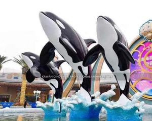 Aangepaste Robotic Marine Animal Aanpassen Animatronic Killer Whale <span class=keywords><strong>Sea</strong></span> Animal Orcas Whale Model Voor Ocean Park - Product Image 5