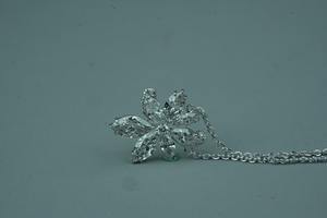 Collar de diamantes cultivados en laboratorio chapado en oro IGI certificado corte Marquesa oro rosa opciones de plata joyería de moda para mujer para - Product Image 6