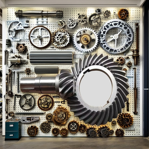 Piñón de Corona Mitsubishi, Engranaje Cónico de Acero 20CrMnTi, Engranaje <span class=keywords><strong>Helicoidal</strong></span> para Mantenimiento y Reparación de Diferenciales Automotrices - Product Image 2