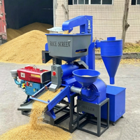 Machine de décorticage de riz commerciale entièrement automatique 1500 kg/h avec dispositif de criblage vibrant pour l'élimination des pierres